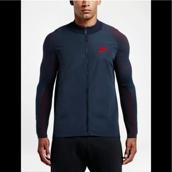 Nike Other - Nike Tech Knit Dynamic Reveal Jacket Blue Red Sm